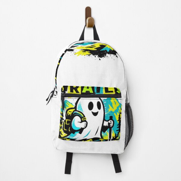 Item preview, Spooky Trails Ghost Hiker Adventure Halloween designed and sold by GabeMountainArt.