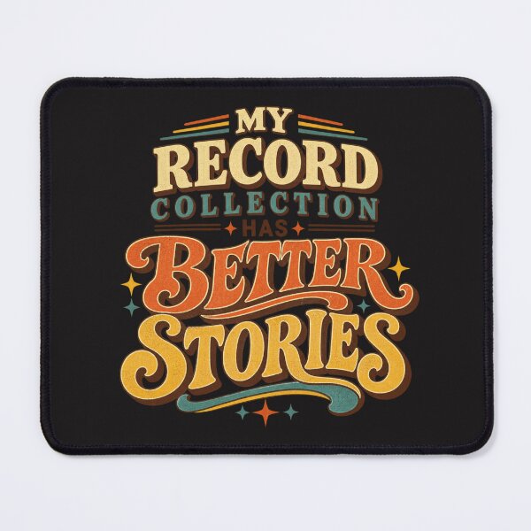 Item preview, My Record Collection Has Better Stories Vintage Vinyl Quote Shirt designed and sold by Golden Era Studio.