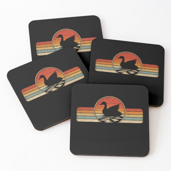 Item preview, Retro Goose Lake Sunset Vintage Wildlife Silhouette designed and sold by Moizento.