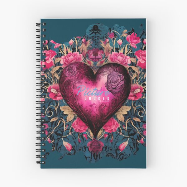 Item preview, Picture Locked: diseño de corazón floral para editores de vídeo y postproducción. designed and sold by jkleditor.