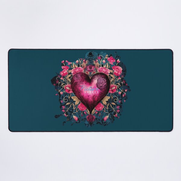 Aperçu de l'œuvre Image verrouillée – Motif cœur floral pour les monteurs vidéo et la post-production créée et vendue par jkleditor.