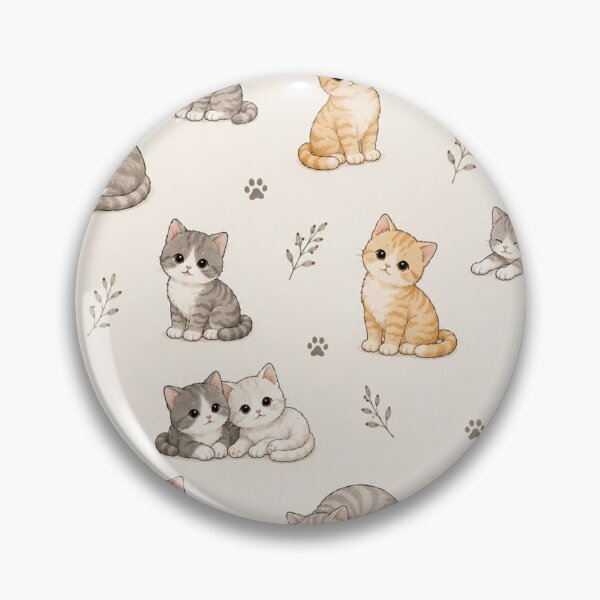 Item preview, Cozy Cat Lovers – Cute Kittens & Yarn Neutral Pattern designed and sold by HO•Designs.