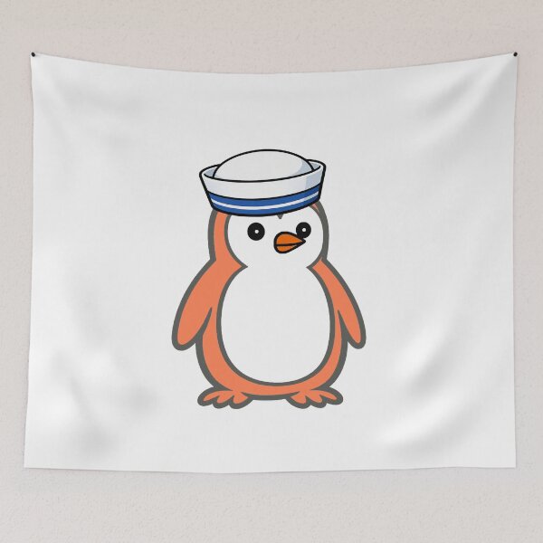 Item preview, Pippo Penguin Sailor - Cute cartoon penguin with sailor hat designed and sold by Pippo-Penguin.