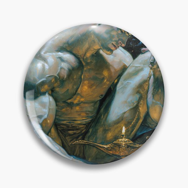 Item preview, Man with Oil Lamp designed and sold by JaimeLikes.