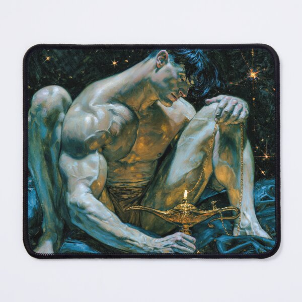 Item preview, Man with Oil Lamp designed and sold by JaimeLikes.