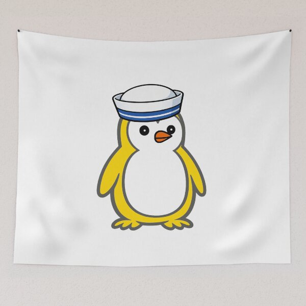 Item preview, Pippo Penguin Sailor - Cute cartoon penguin with sailor hat designed and sold by Pippo-Penguin.