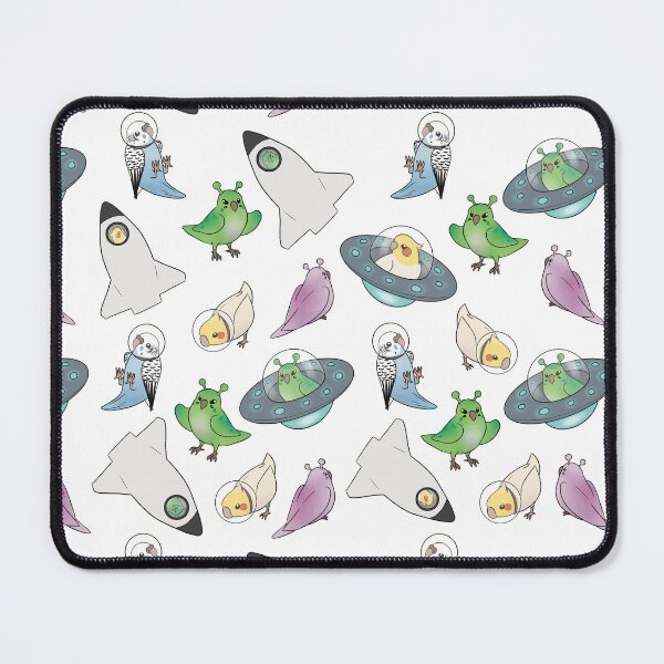Item preview, Space Budgies & Cockatiels designed and sold by EllenorMererid.