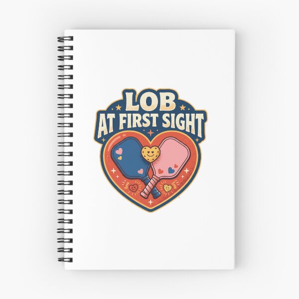 Item preview, Lob At First Sight Retro Pickleball Heart Pun designed and sold by randaper.