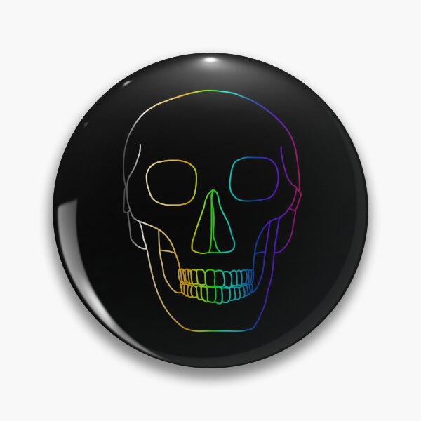 Item preview, Rainbow Gradient Skull Line Art designed and sold by laxmanrajart.