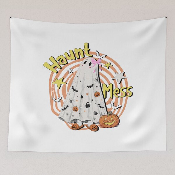 Item preview, Haunt Mess Halloween Ghost Retro Design designed and sold by StormbornAther.