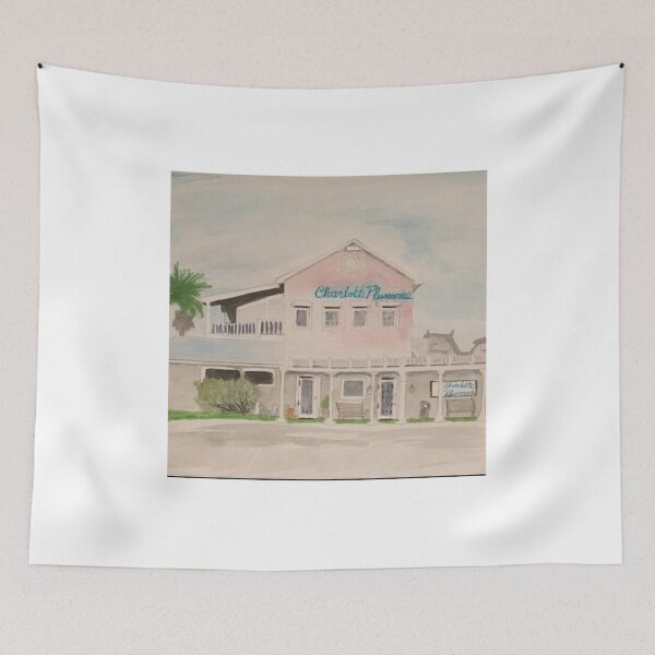 Item preview, Coastal  Restaurant Urban Sketch designed and sold by BirdandaBrush.