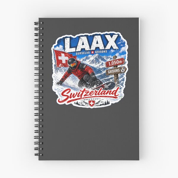 Item preview, Laax Ski Switzerland Snowboarding Skiing Alps Sticker TShirt 04 designed and sold by OuterShellUK.