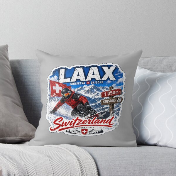 Item preview, Laax Ski Switzerland Snowboarding Skiing Alps Sticker TShirt 04 designed and sold by OuterShellUK.