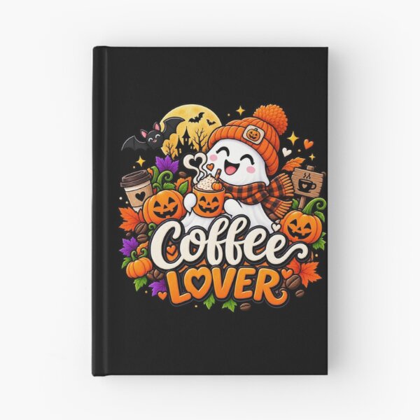 Item preview, Halloween Coffee Lover Gift Cute Ghost Pumpkin Style designed and sold by Corvoria.