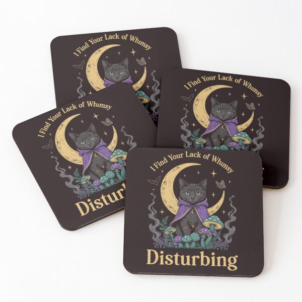 Item preview, I Find Your Lack Of Whimsy Disturbing Witchy Cat Meme designed and sold by Malaryk.