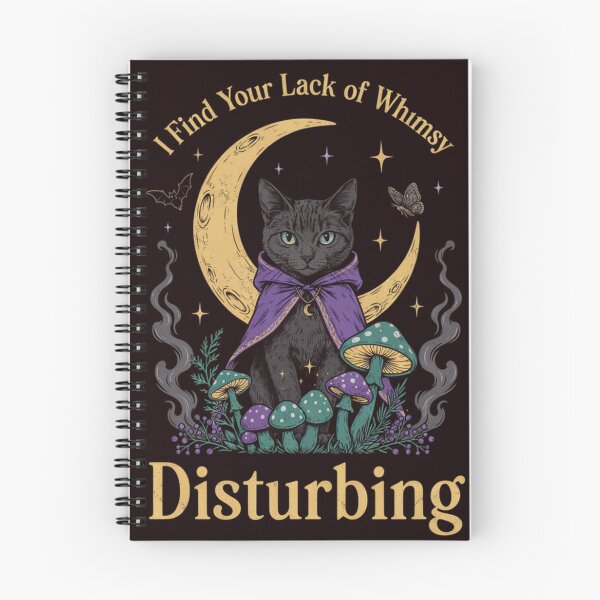 Item preview, I Find Your Lack Of Whimsy Disturbing Witchy Cat Meme designed and sold by Malaryk.