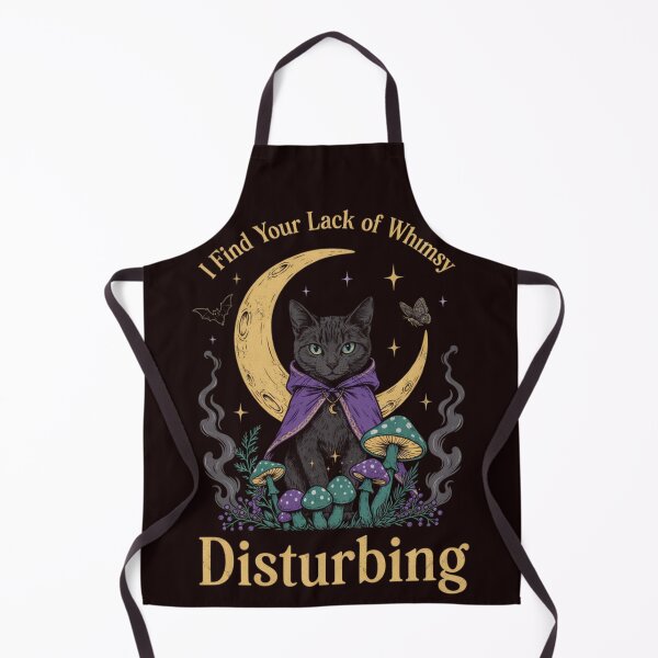 Item preview, I Find Your Lack Of Whimsy Disturbing Witchy Cat Meme designed and sold by Malaryk.