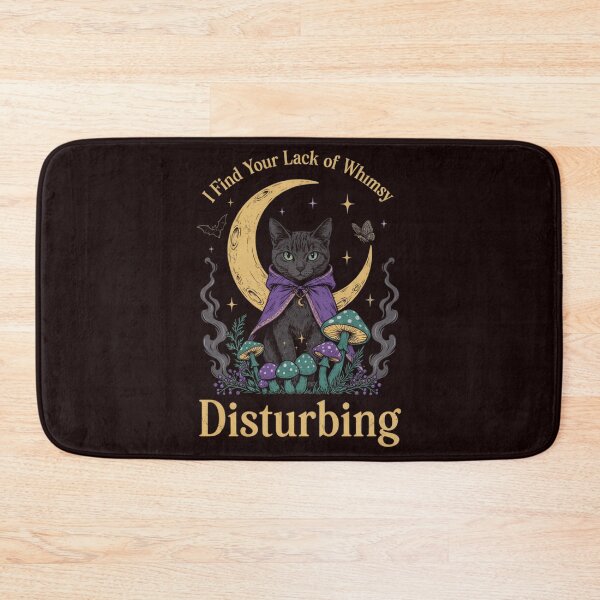 Item preview, I Find Your Lack Of Whimsy Disturbing Witchy Cat Meme designed and sold by Malaryk.