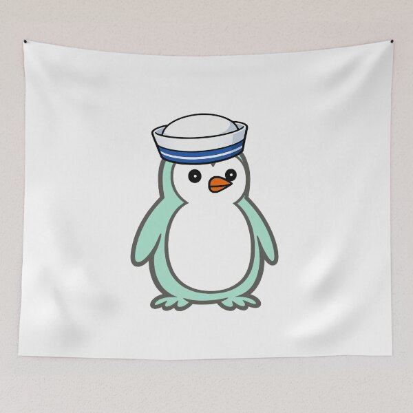 Item preview, Pippo Penguin Sailor - Cute cartoon penguin with sailor hat designed and sold by Pippo-Penguin.