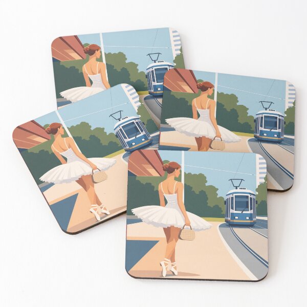 Item preview, Ballerina Waiting For The Tram designed and sold by Creative_Canvas.