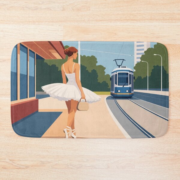 Item preview, Ballerina Waiting For The Tram designed and sold by Creative_Canvas.
