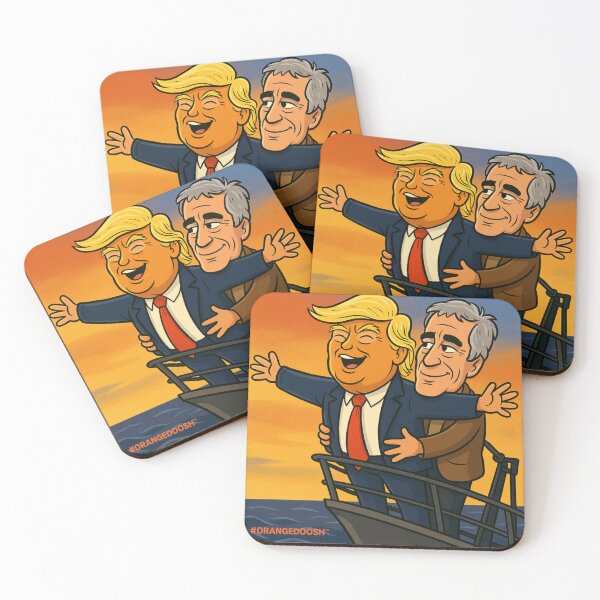 Item preview, Trump Epstein Titanic Parody T-Shirt – Bros – Anti-Trump Satire Protest Tee designed and sold by ORANGEDOOSH.