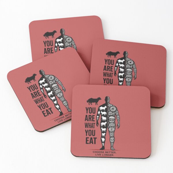Item preview, YOU ARE WHAT YOU EAT- CHOOSE BETTER LIVE LONGER designed and sold by CarnivoreGifts.