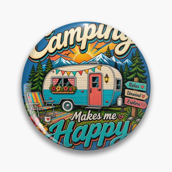 Item preview, Camping Makes Me Happy designed and sold by OzyWear.