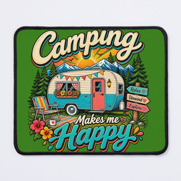 Item preview, Camping Makes Me Happy designed and sold by OzyWear.