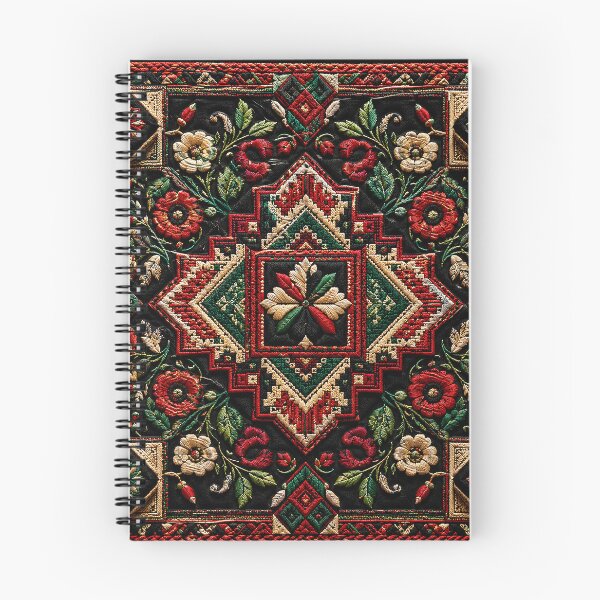 Item preview, Palestinian Tatreez Heritage Pattern – Traditional Geometric Embroidery Art designed and sold by BrainCurves.