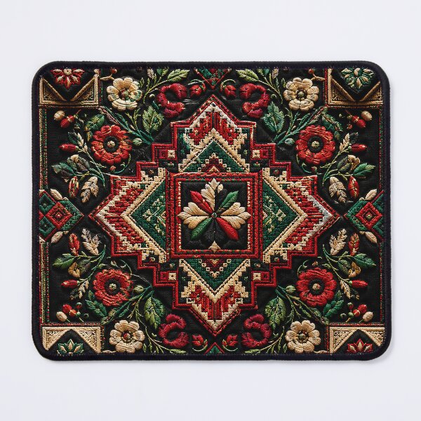 Item preview, Palestinian Tatreez Heritage Pattern – Traditional Geometric Embroidery Art designed and sold by BrainCurves.