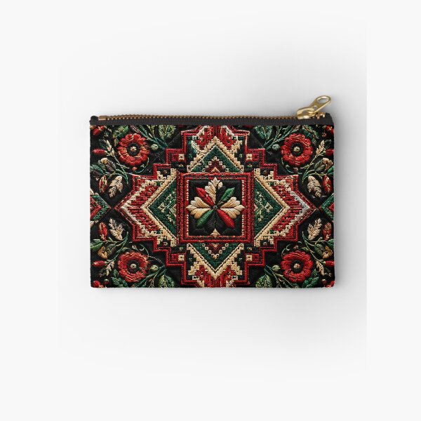 Item preview, Palestinian Tatreez Heritage Pattern – Traditional Geometric Embroidery Art designed and sold by BrainCurves.