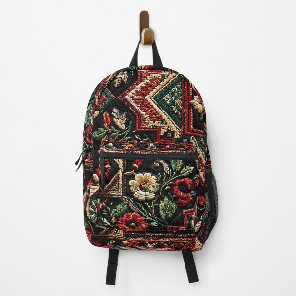 Item preview, Palestinian Tatreez Heritage Pattern – Traditional Geometric Embroidery Art designed and sold by BrainCurves.