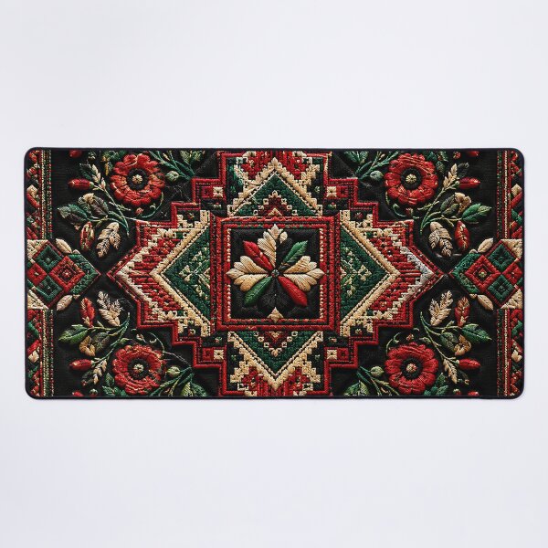 Item preview, Palestinian Tatreez Heritage Pattern – Traditional Geometric Embroidery Art designed and sold by BrainCurves.