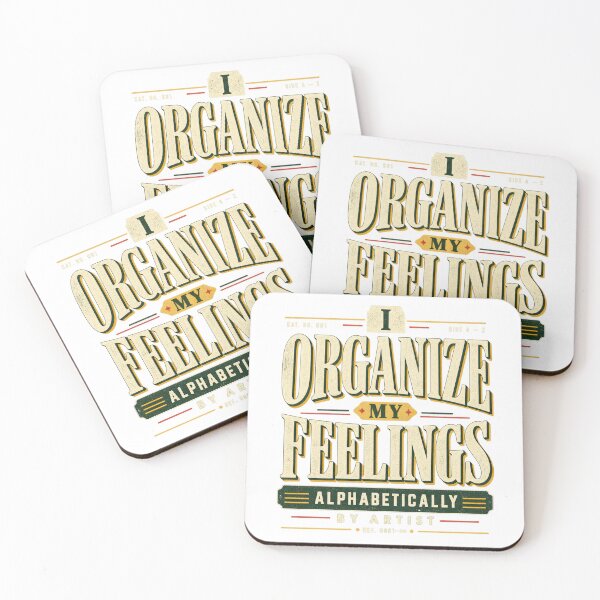 Item preview, I Organize My Feelings Alphabetically By Artist Vinyl Collector Tee designed and sold by Golden Era Studio.