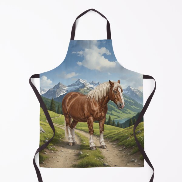 Item preview, The Abtenauer horse and a landscape of Austria designed and sold by Cheval-de-coeur.