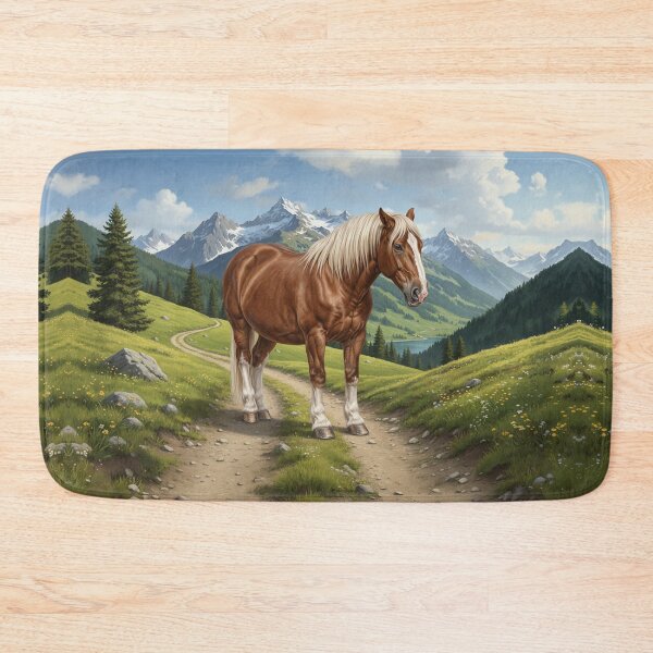 Item preview, The Abtenauer horse and a landscape of Austria designed and sold by Cheval-de-coeur.