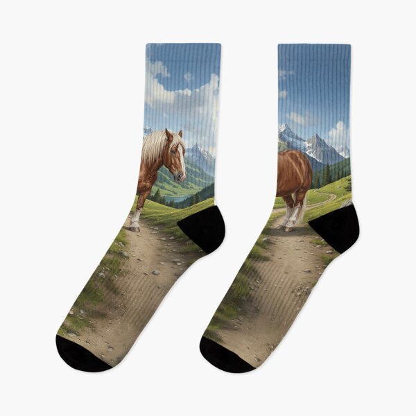 Item preview, The Abtenauer horse and a landscape of Austria designed and sold by Cheval-de-coeur.