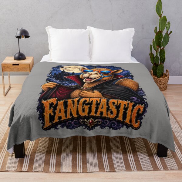 Item preview, Funny Halloween Camel – Fangtastic Camel Gift - Cool Halloween Animal Graphic Camel T-Shirt designed and sold by Camel & Quirk.