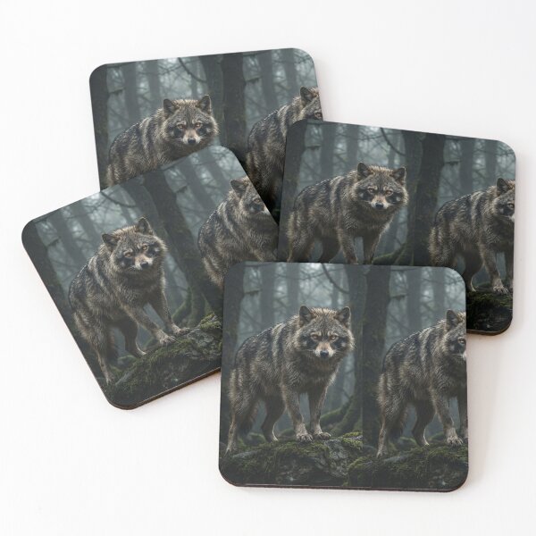 Item preview, The Watcher — Gray Wolf in the Mist designed and sold by TreatLLC.