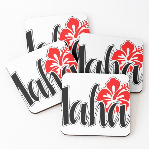 Item preview, Mahalo with Hibiscus Flower designed and sold by OzyWear.