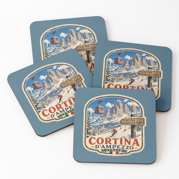 Item preview, Cortina d'Ampezzo Italy Italia Ski Skiing Dolomites Sticker TShirt 07 designed and sold by OuterShellUK.