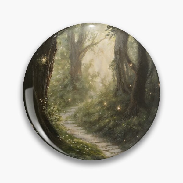 Item preview, Gothic Enchanted Forest Stone Path Painting designed and sold by DarkHolyQueen.
