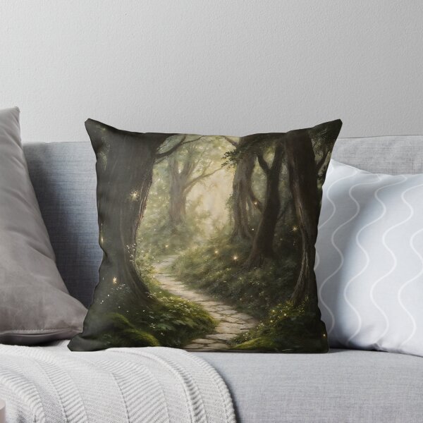 Item preview, Gothic Enchanted Forest Stone Path Painting designed and sold by DarkHolyQueen.