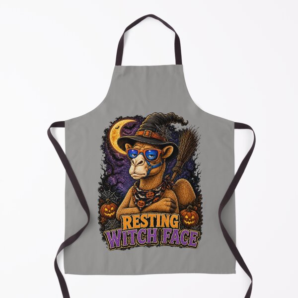 Item preview, Funny Halloween Camel – Resting Witch Face Gift - Cool Halloween Animal Graphic Camel T-Shirt designed and sold by Camel & Quirk.