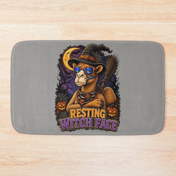 Item preview, Funny Halloween Camel – Resting Witch Face Gift - Cool Halloween Animal Graphic Camel T-Shirt designed and sold by Camel & Quirk.