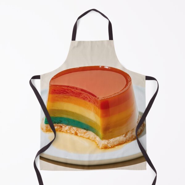 Item preview, Colorful Rainbow Flan – Creative Rainbow Dessert designed and sold by WordPlayStudio.