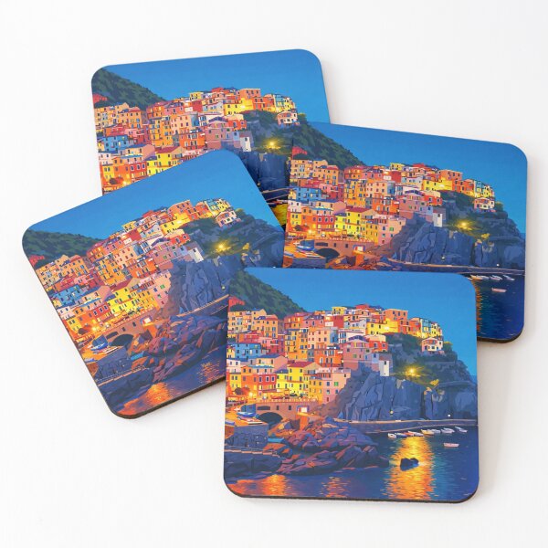 Item preview, Manarola Night In Cinque Terre designed and sold by Creative_Canvas.