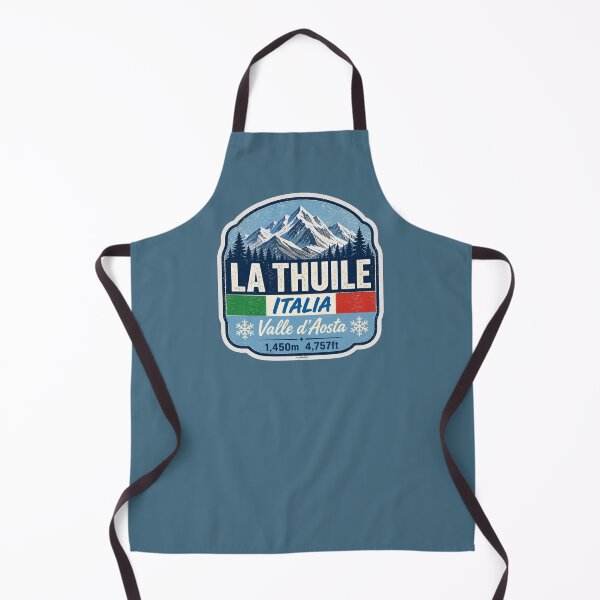 Item preview, La Thuile Aosta Valley Italy Italia Ski Skiing Sticker TShirt 02 designed and sold by OuterShellUK.
