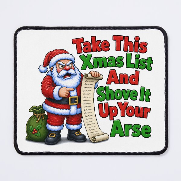 Item preview, Shove It , Grumpy Santa designed and sold by CornershopTee.